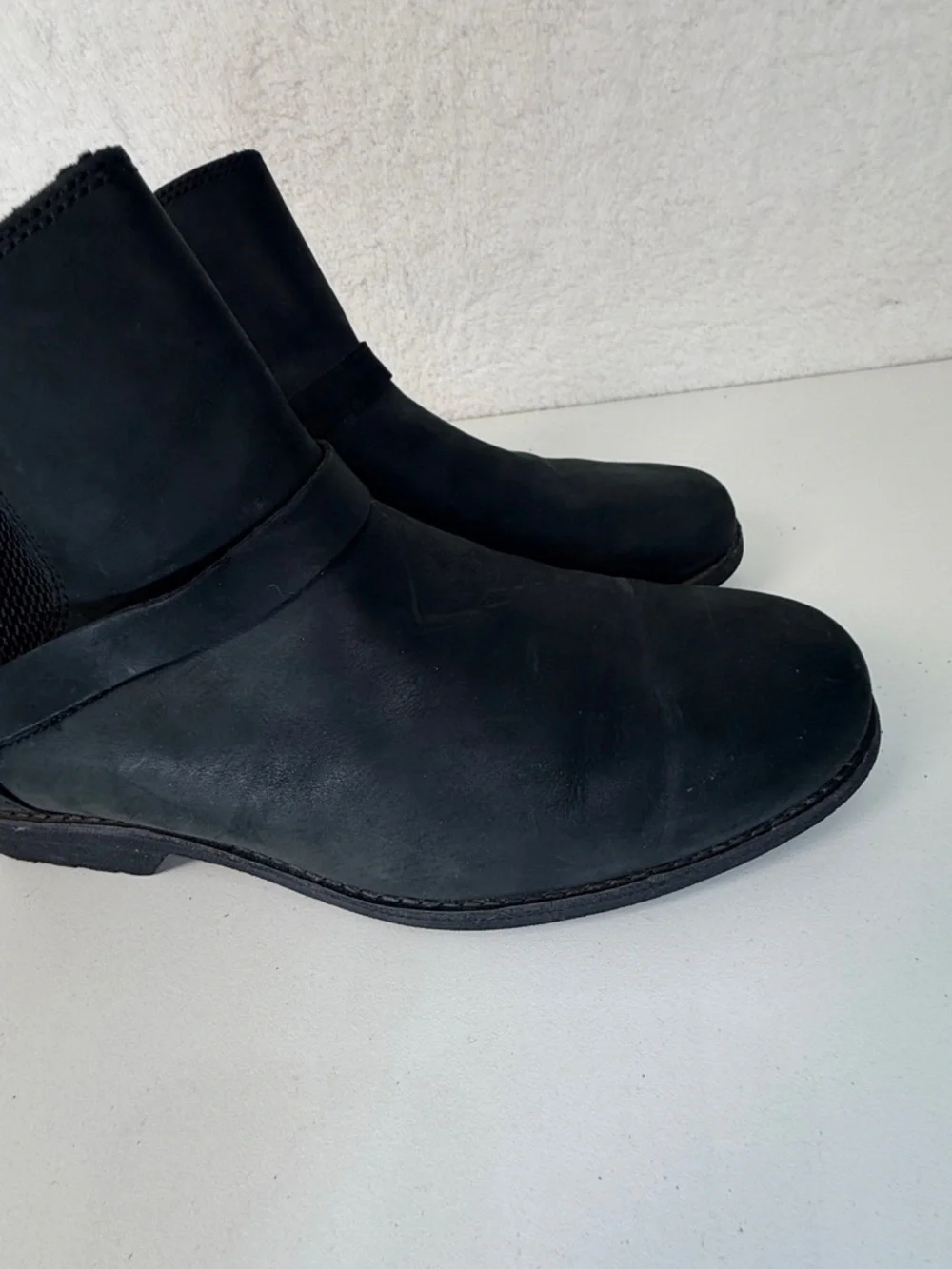 Teva Waterproof Leather Chelsea Ankle Boots Black Women 11 winter Warm